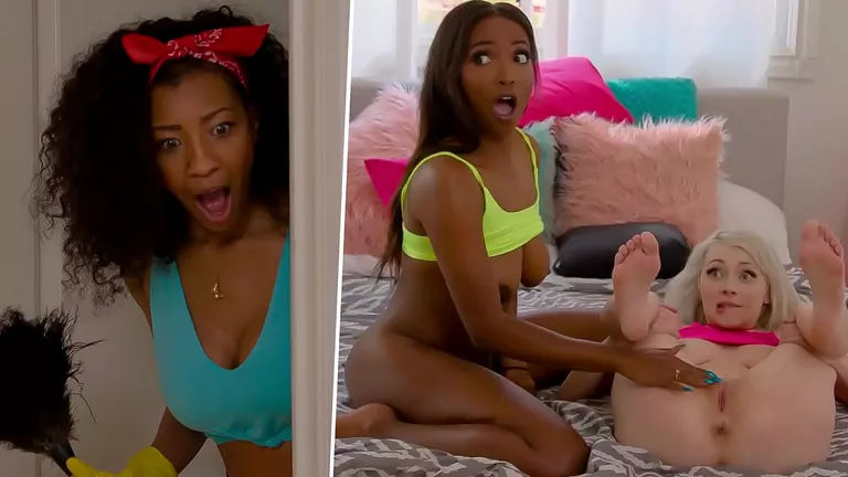 Interracial Lesbian, Lesbian Stepmom, Lesbian Squirt